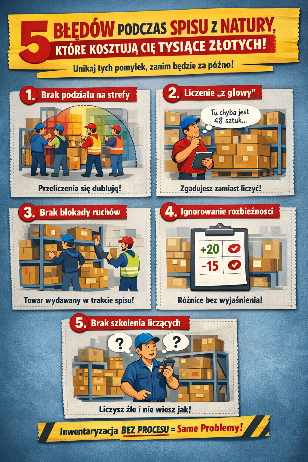 5 błędów podczas spisu z natury, które kosztują tysiące złotych