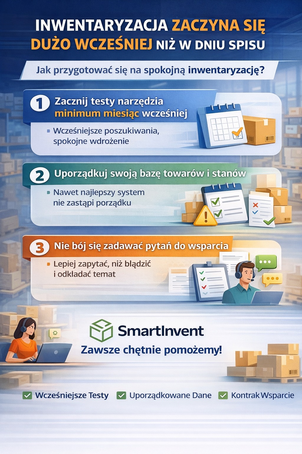 Inwentaryzacja zaczyna się dużo wcześniej niż w dniu spisu